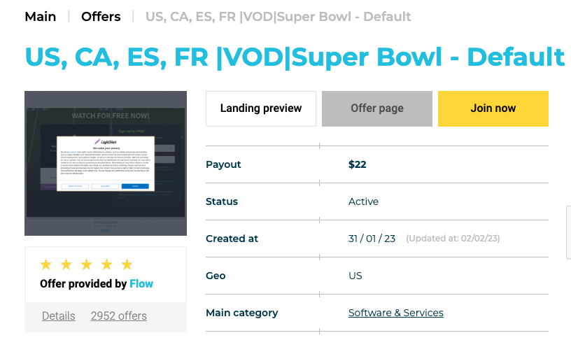 PropellerAds_Super_bowl_stats_article_offer_example1