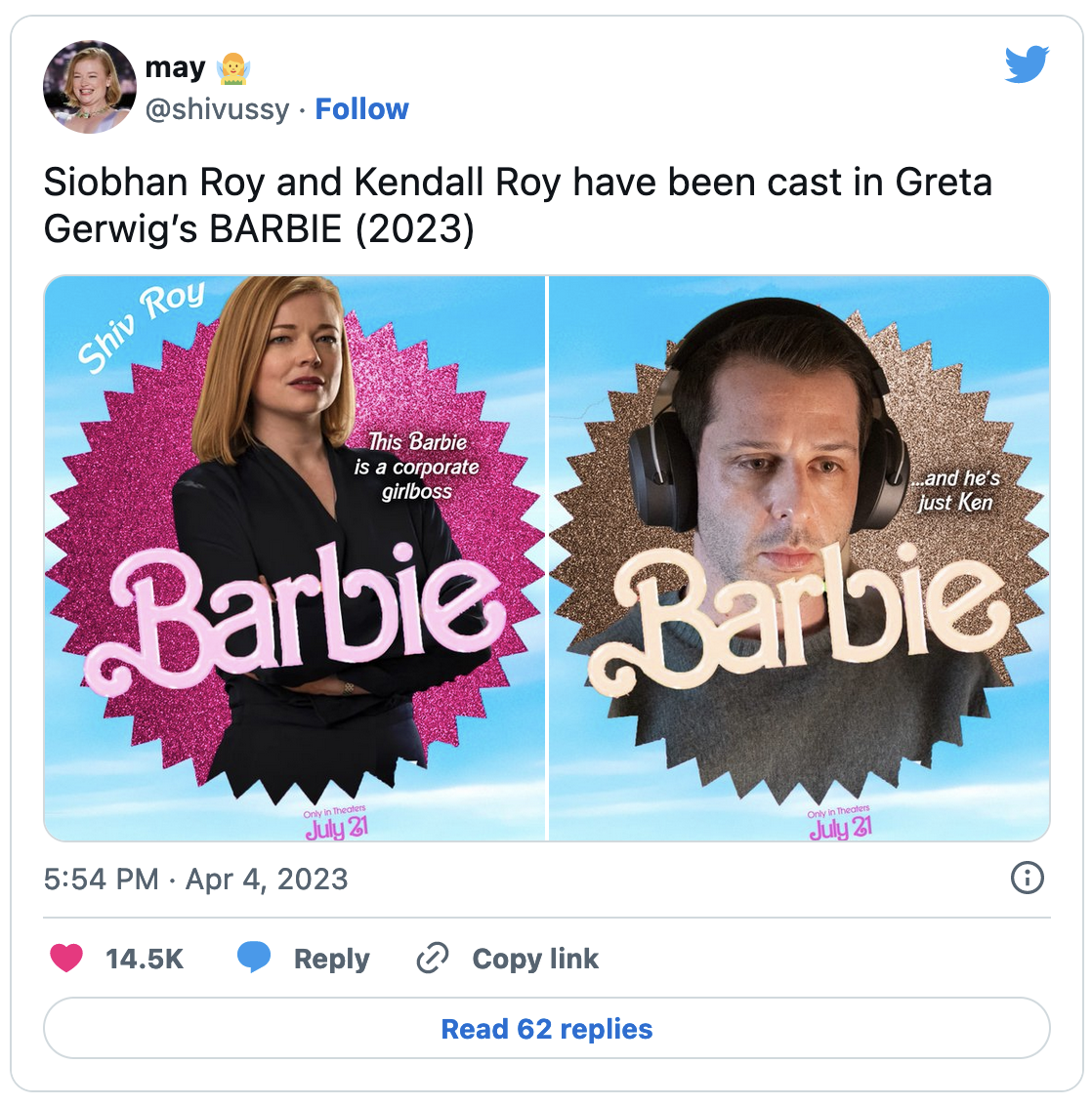 PropellerAds - Twitter Barbie memes