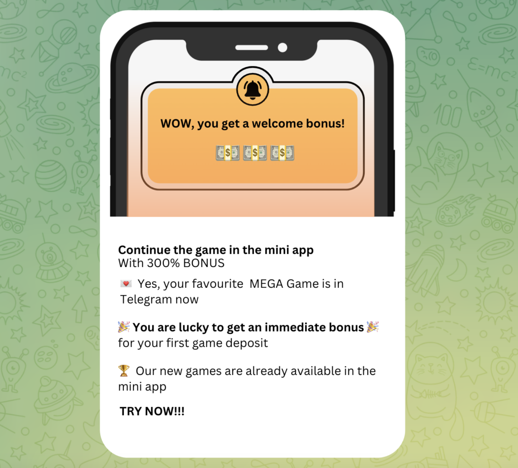 Propellerads-Telegram-ads-caso-igaming1