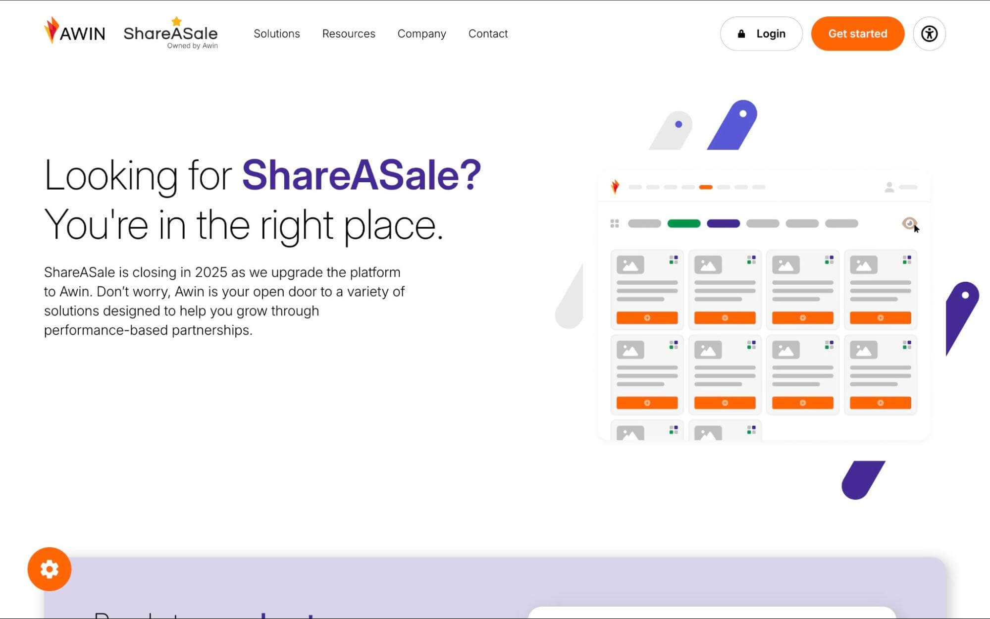 PropellerAds - ShareASale and Awin backstory illustration showing the affiliate network’s evolution, merger, and client migration process