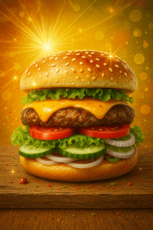 PropellerAds - AI ad creative overloaded with tiny details, textures, and glares that distract users from the main message