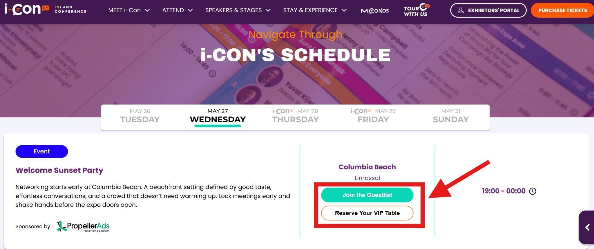 You can join I-Con 2026 Welcome Sunset Party Guestlist at the link at their official site