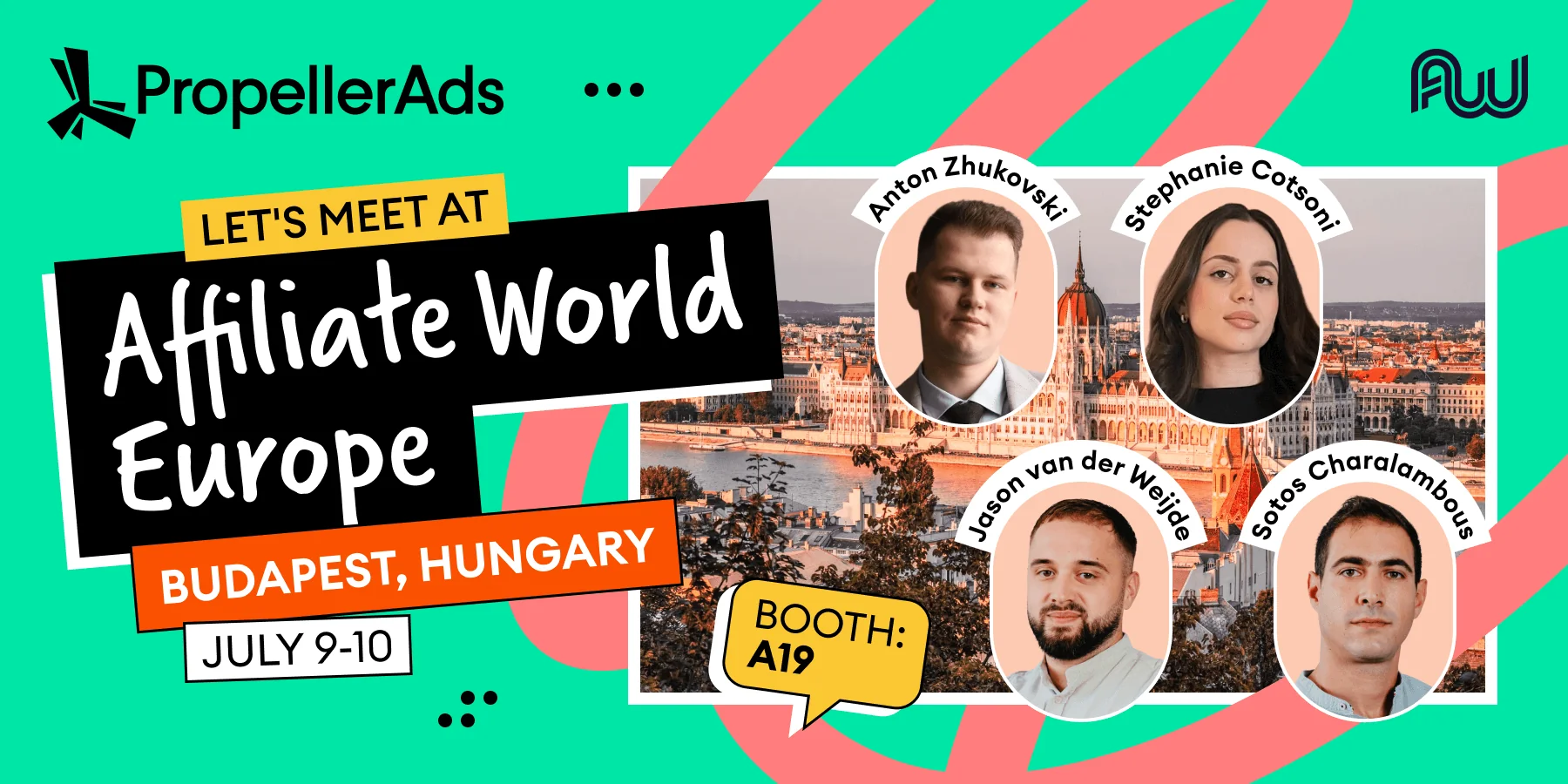 PropellerAds is at AWE 2026, Booth #A19 — July 9–10 in Budapest. Meet the team, learn about NIKO AI Agent, and join us at the Always Winning party on July 9.