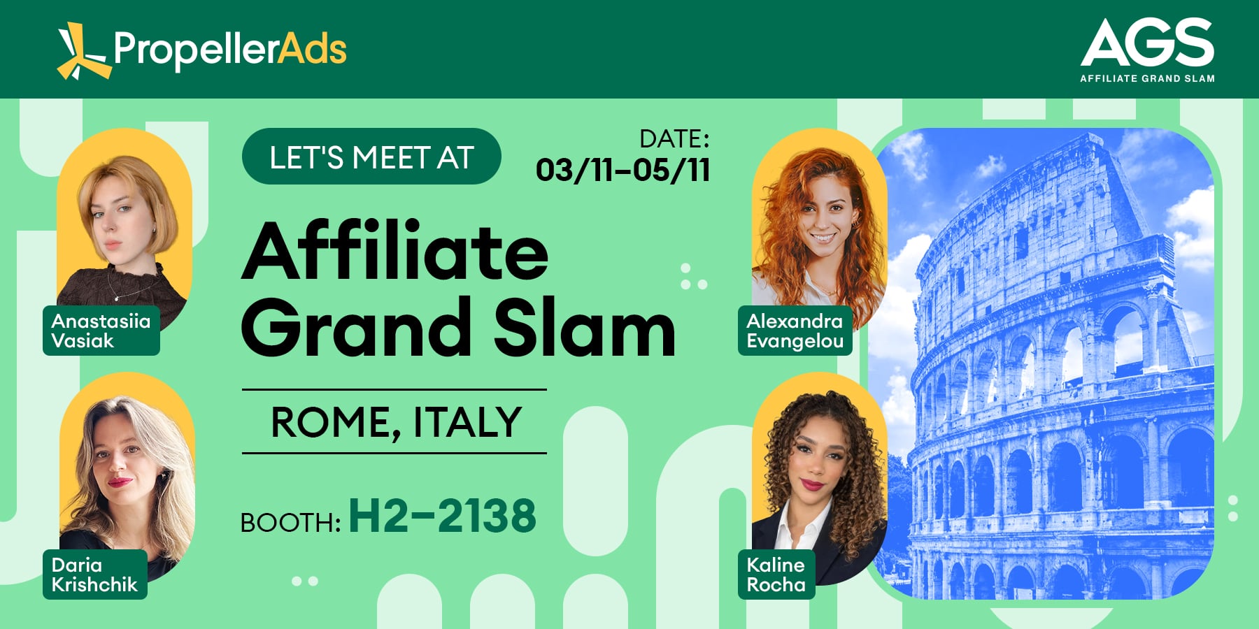 PropellerAds is heading to Affiliate Grand Slam in Rome