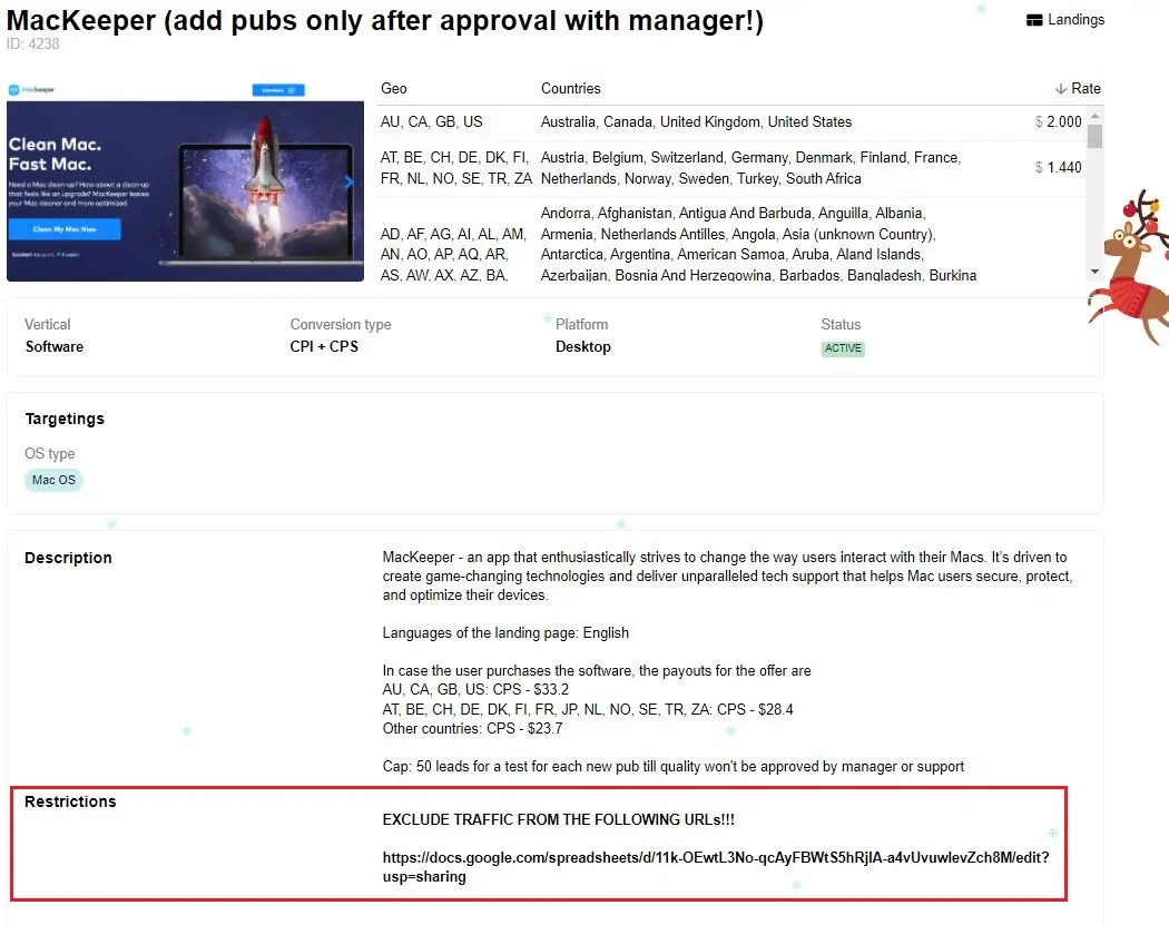 PropellerAds - CPA Offer Restrictions
