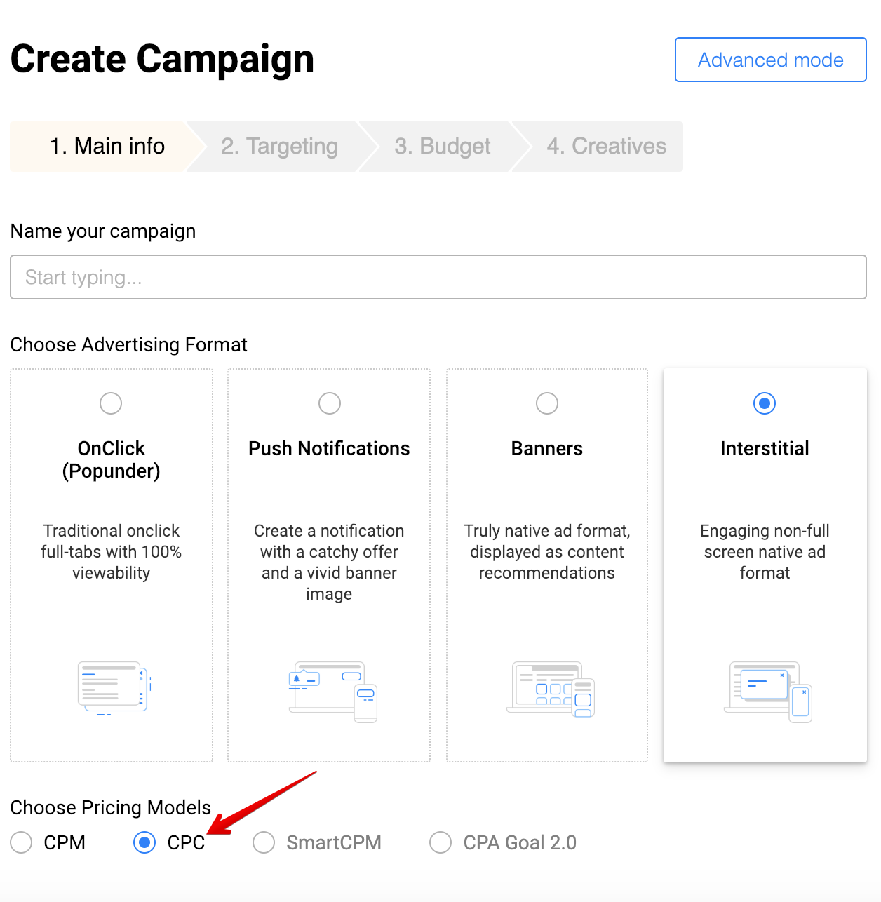 CPC for Interstitials