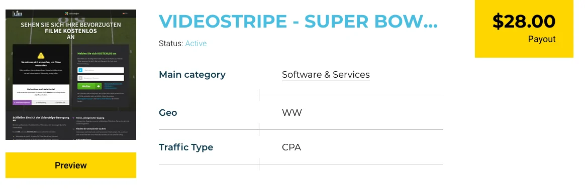 VideoStripe - Super Bowl 2019 - VOD CPA offer, DMSAffiliates - Affbank.com 2019-01-28 16-18-28