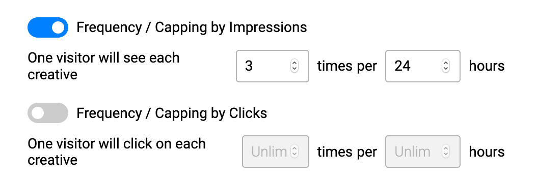 propellerads - frequency capping