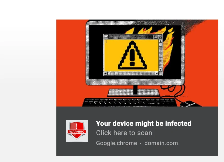 your device might be infected