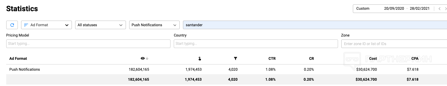 propellerads - gasmobi - sace study -santander-stats