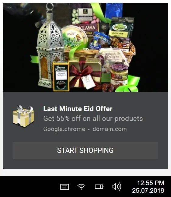 PropellerAds - Push Notifications Creative Idea