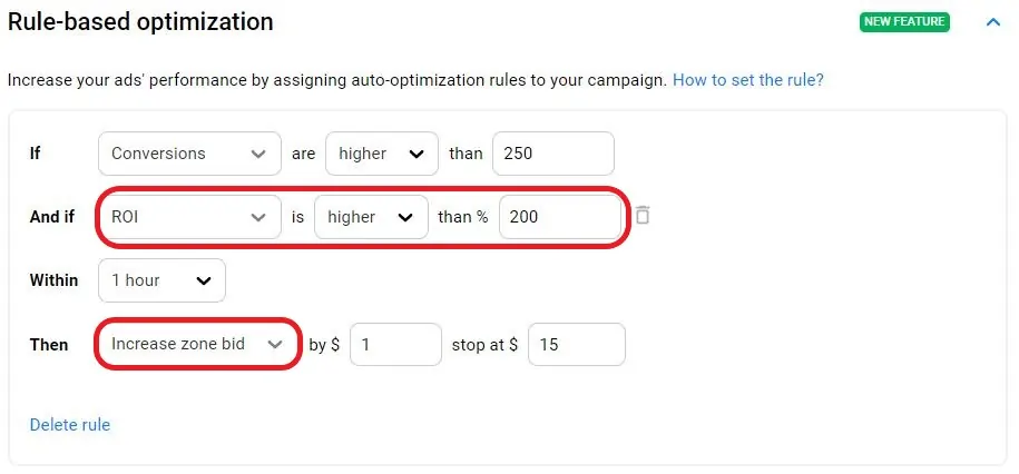 PropellerAds - Rule Based Optimization High ROI