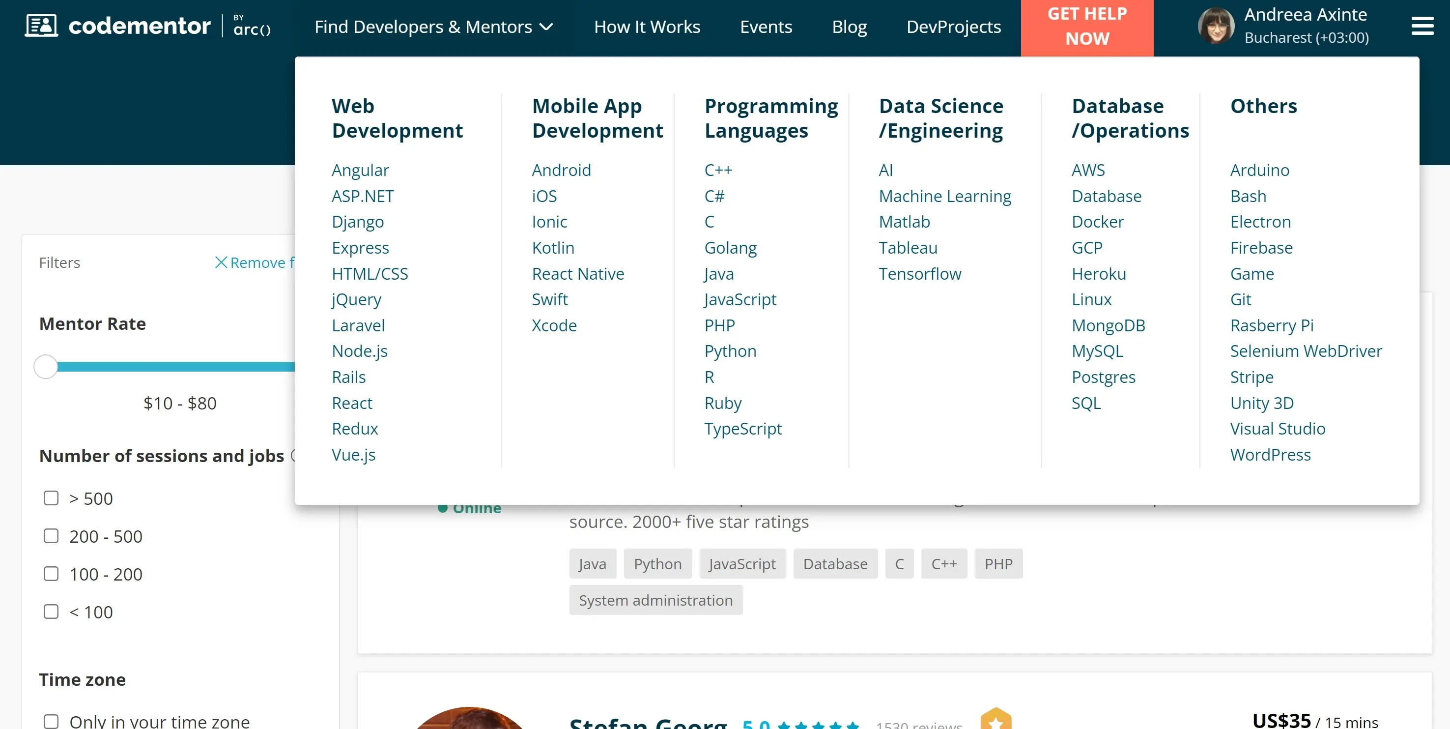 PropellerAds - Codementor Dashboard