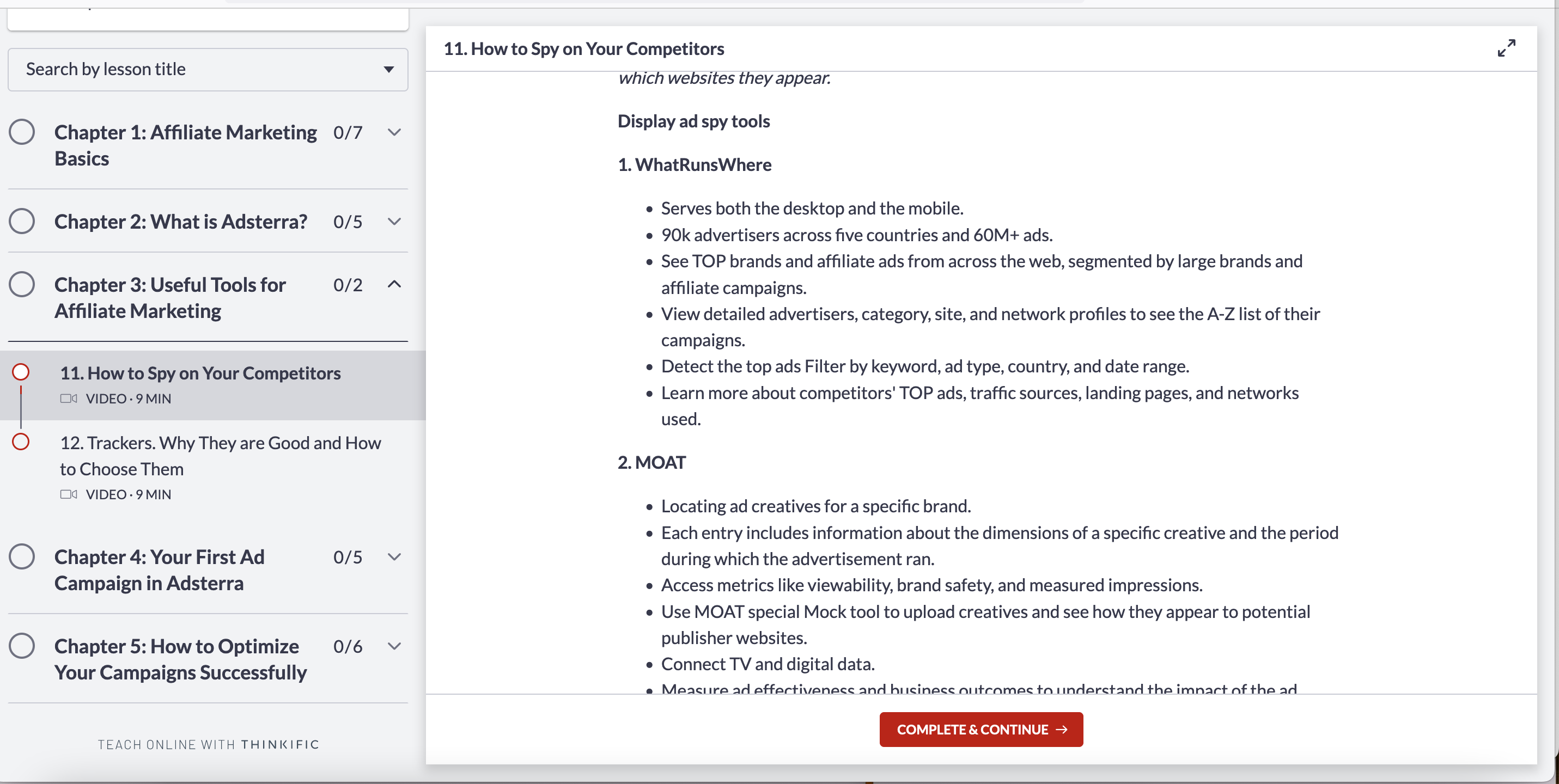 Propellerads - best affiliate marketing courses in 2023 - Adsterra