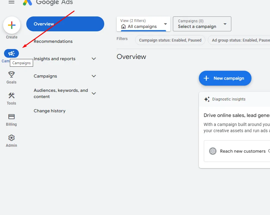 Google Ads campaign