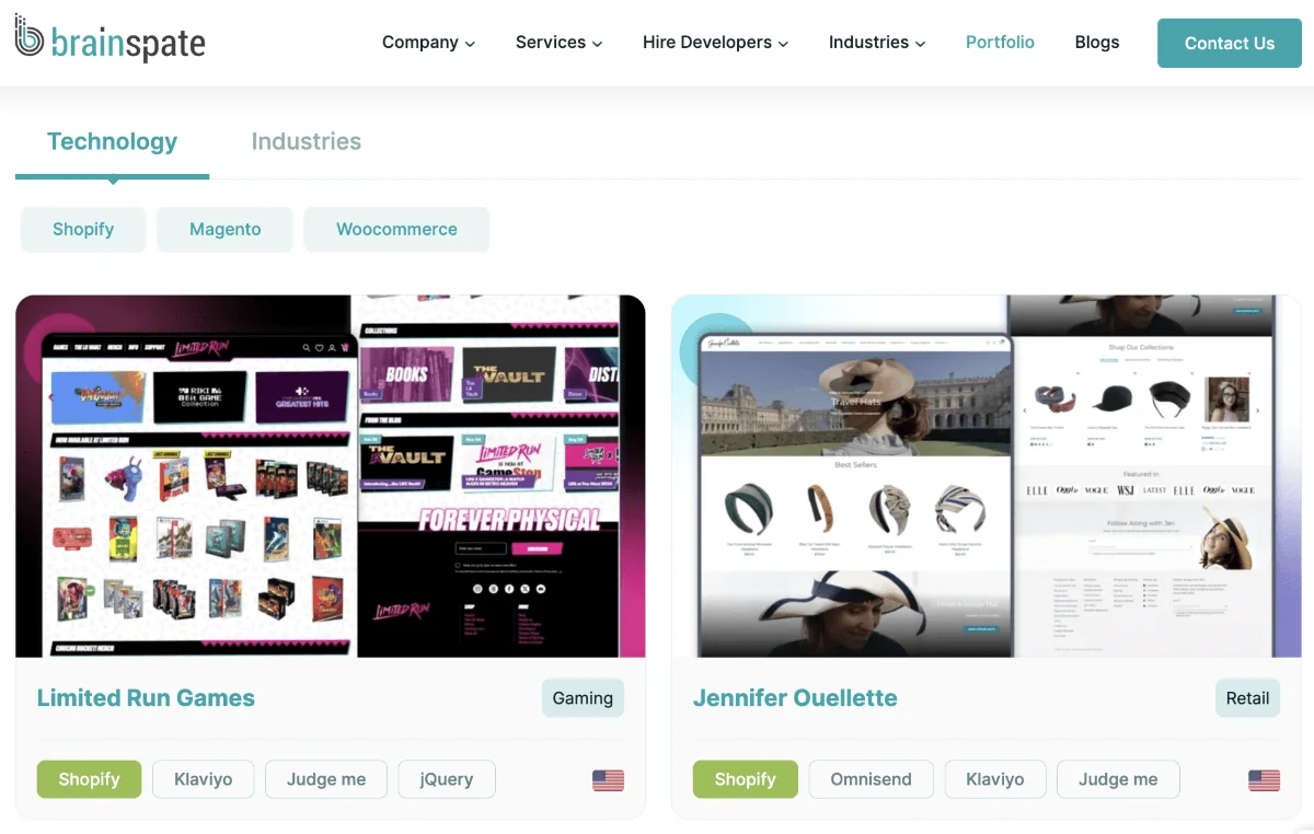 PropellerAds - BrainSpate ecommerce website templates optimized for speed, usability, and high ad performance