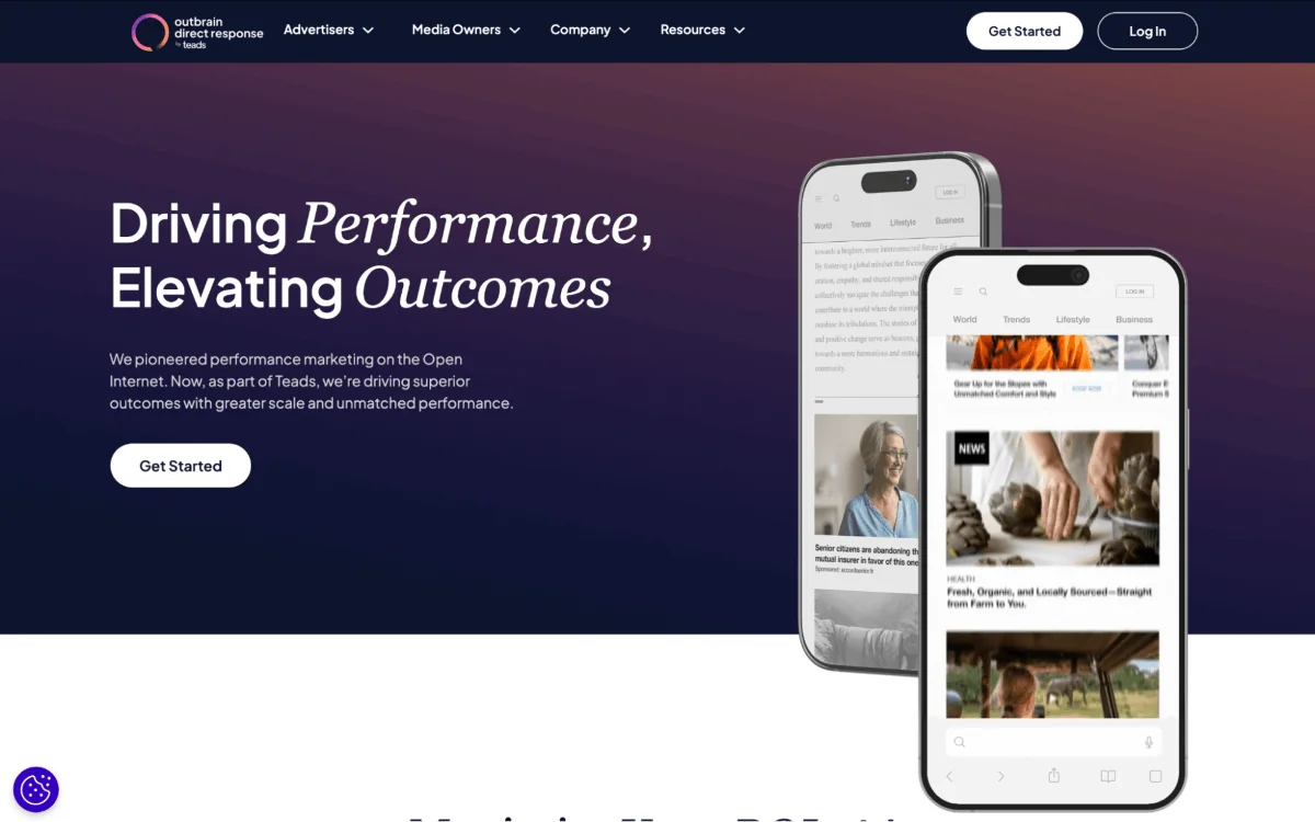 PropellerAds - overview of Outbrain native advertising platform and how it helps reach audiences through content recommendations