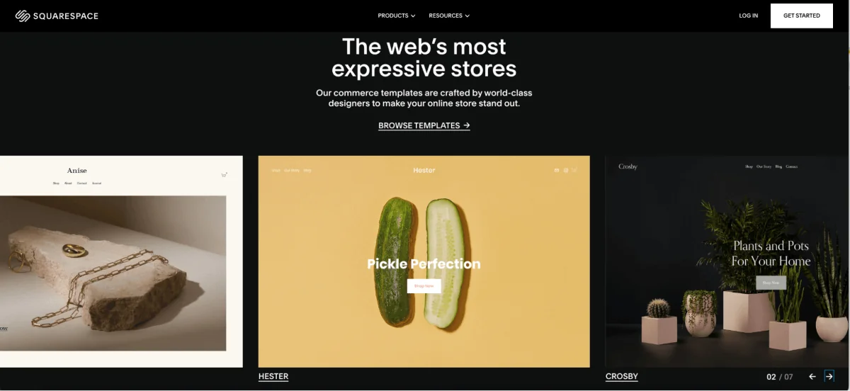 PropellerAds - Squarespace ecommerce templates with premium design and built-in product presentation features