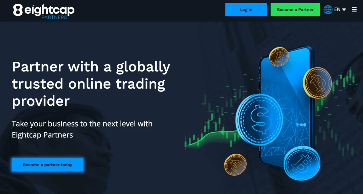 PropellerAds - Eightcap Partners affiliate program with rebates and revenue share for traders