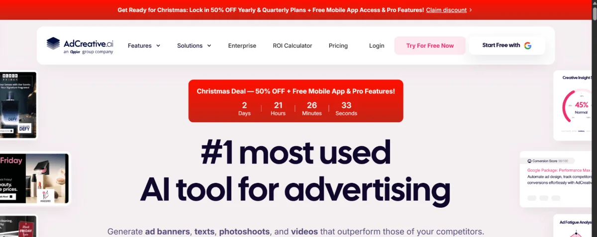 PropellerAds - AdCreative AI tool turning affiliate ad copy into high-converting banners and visuals