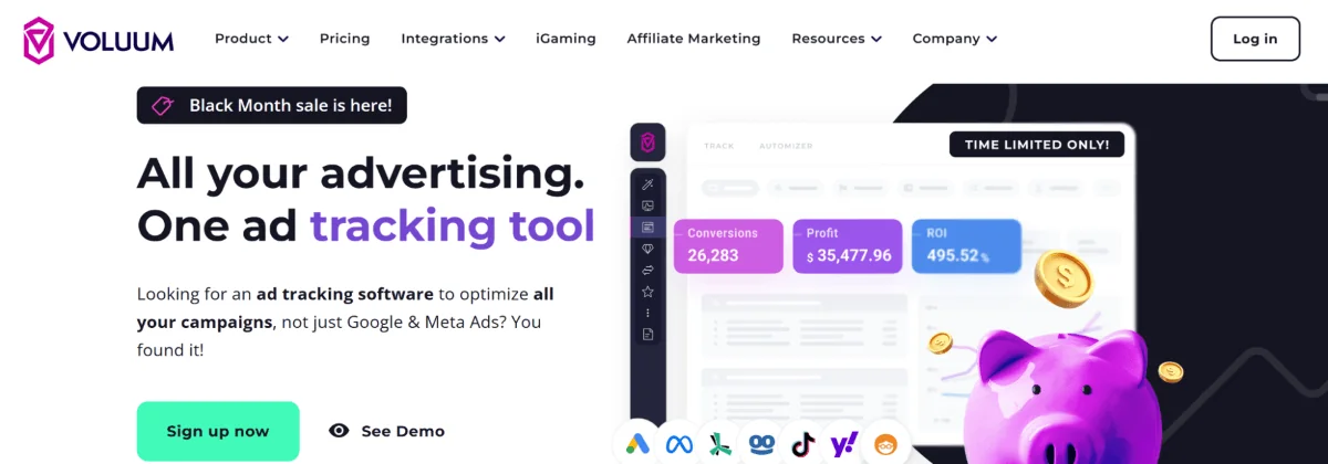 PropellerAds - Voluum AI-powered tracking and optimization tool for high-volume affiliate campaigns across multiple traffic sources