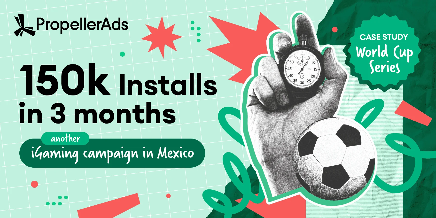 PropellerAds - Mexico iGaming case study on Direct Click campaign scaling before World Cup 2026.