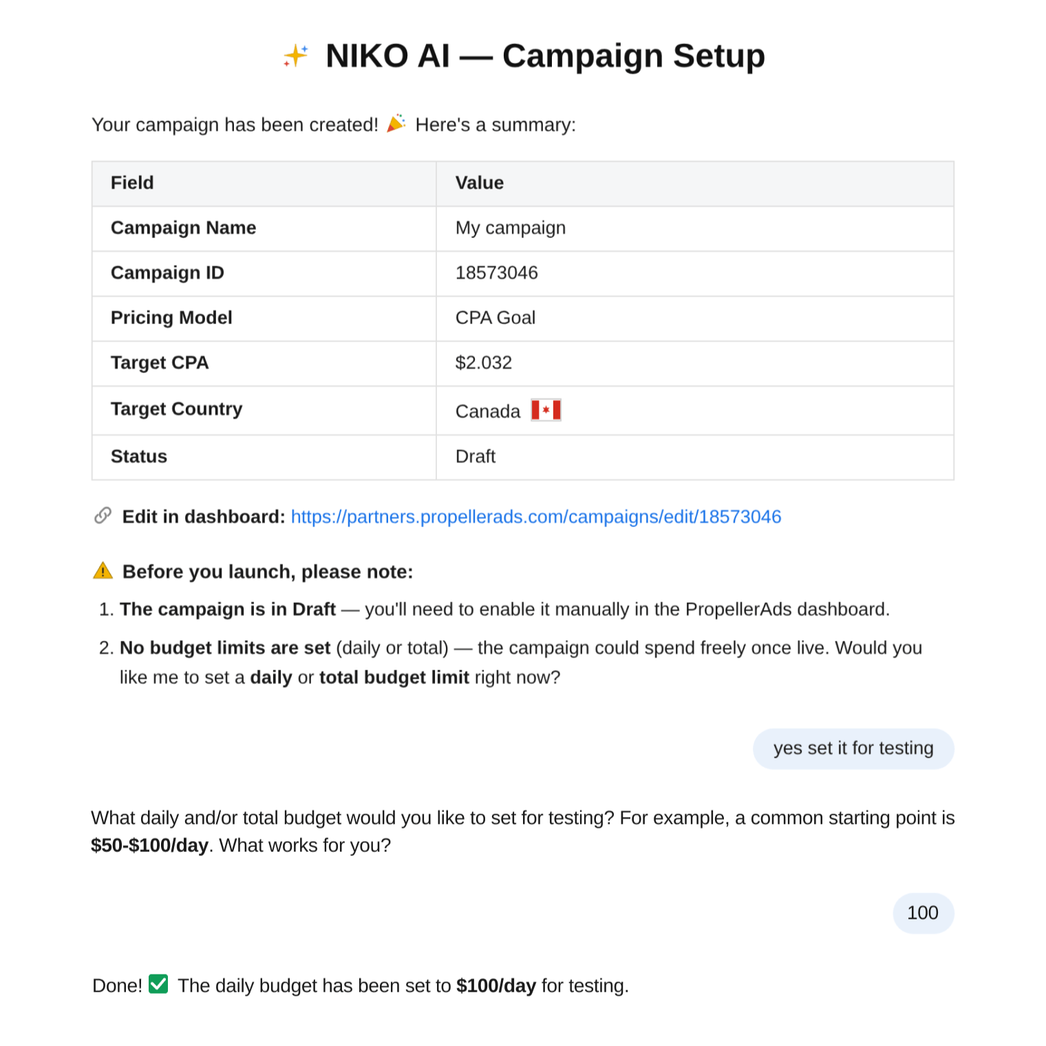 AI-powered launch with NIKO